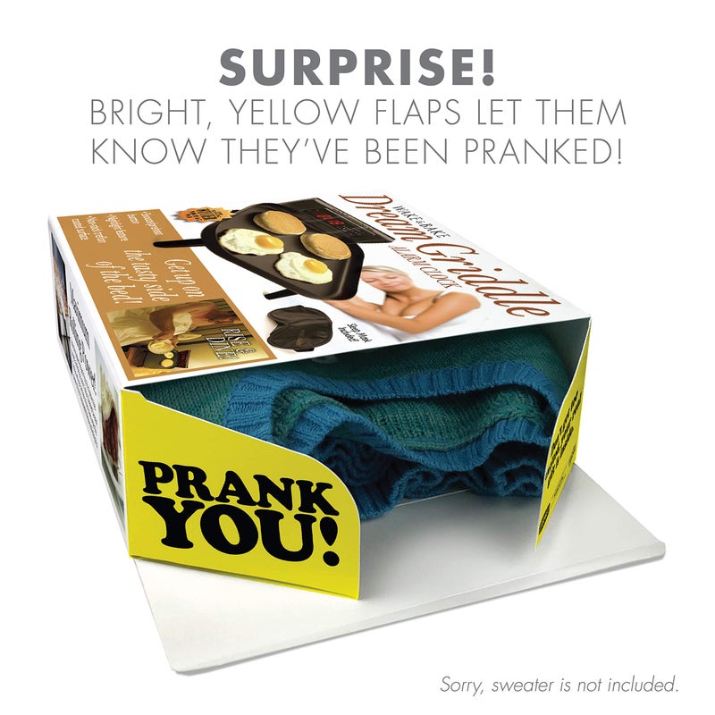 Prank Pack, Wake & Bake Prank Gift Box, Wrap Your Real Present in a Funny Authentic Prank-O Gag Present Box | Novelty Gifting Box for Pranksters - Image 2